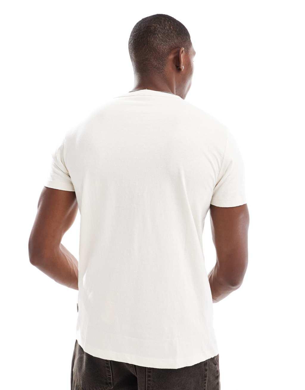 Scalpers Stamp Tee In Off White  Product Image