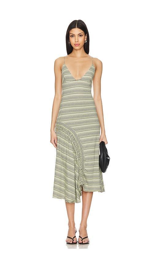 Hyeres Asymmetrical Midi Dress FAITHFULL THE BRAND Product Image