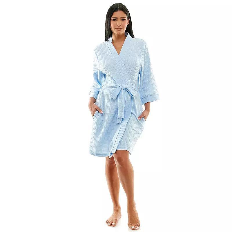 Women's Croft & Barrow® Kimono Robe, Size: Large, White Solid Product Image