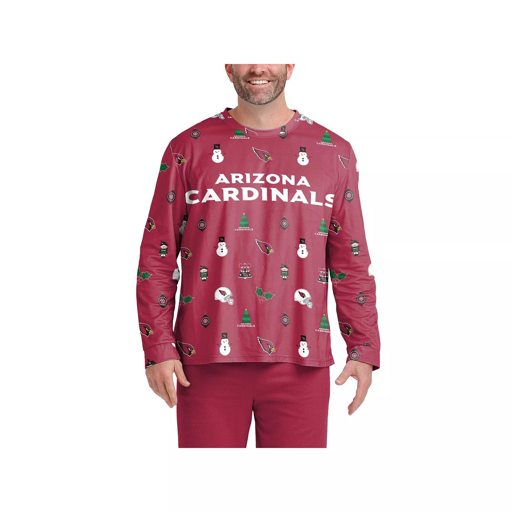 Men's FOCO Cardinal Arizona Cardinals Ugly Sweater Long Sleeve T-Shirt, Size: Large, Red Product Image