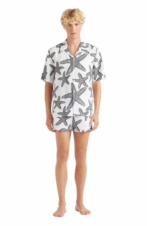 Mens Garment-Dyed Linen Camp Shirt Product Image