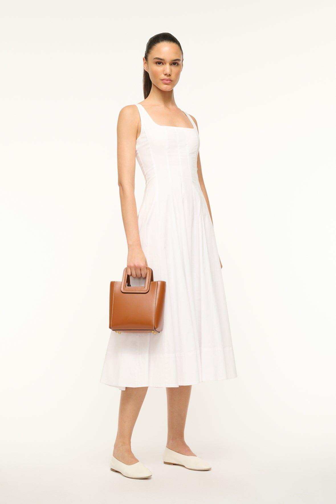 MINI SHIRLEY LEATHER BAG | SADDLE Product Image