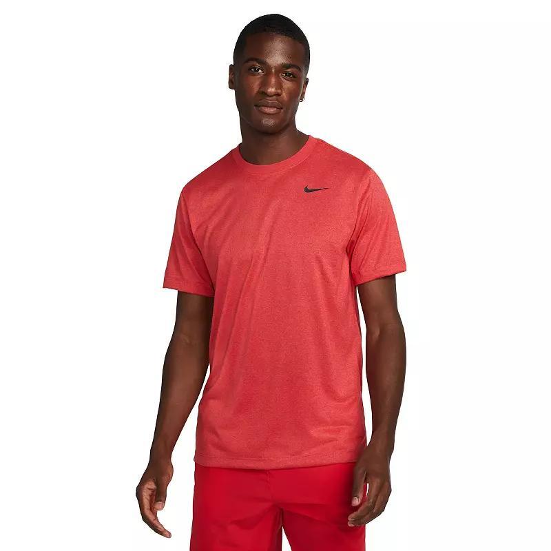 Men's Nike Dri-FIT Legend Fitness Tee, Size: Medium, Sport Red Clay Black Product Image