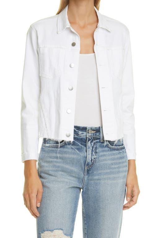 LAgence Janelle Slim-Fit Raw Denim Jacket Product Image