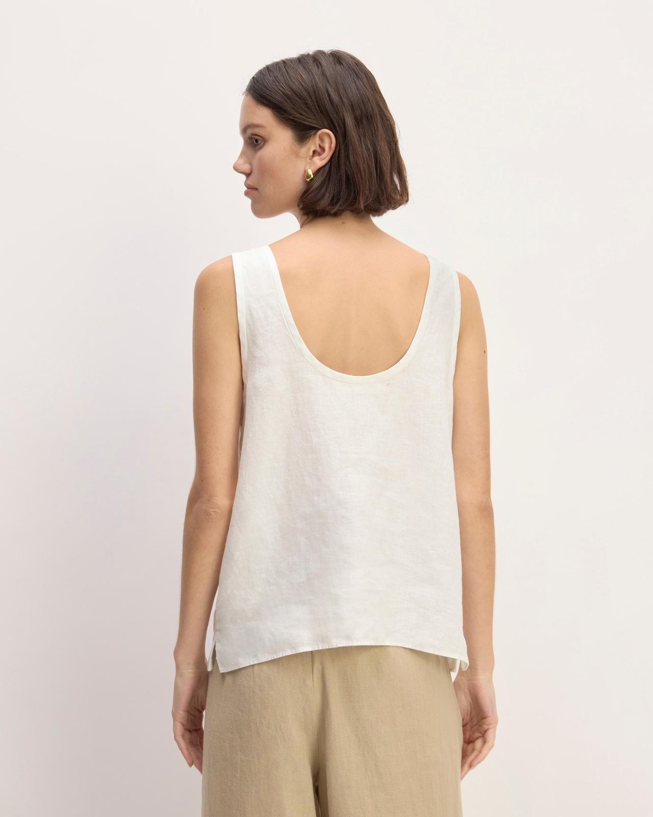 The Scoop Tank in Linen Product Image