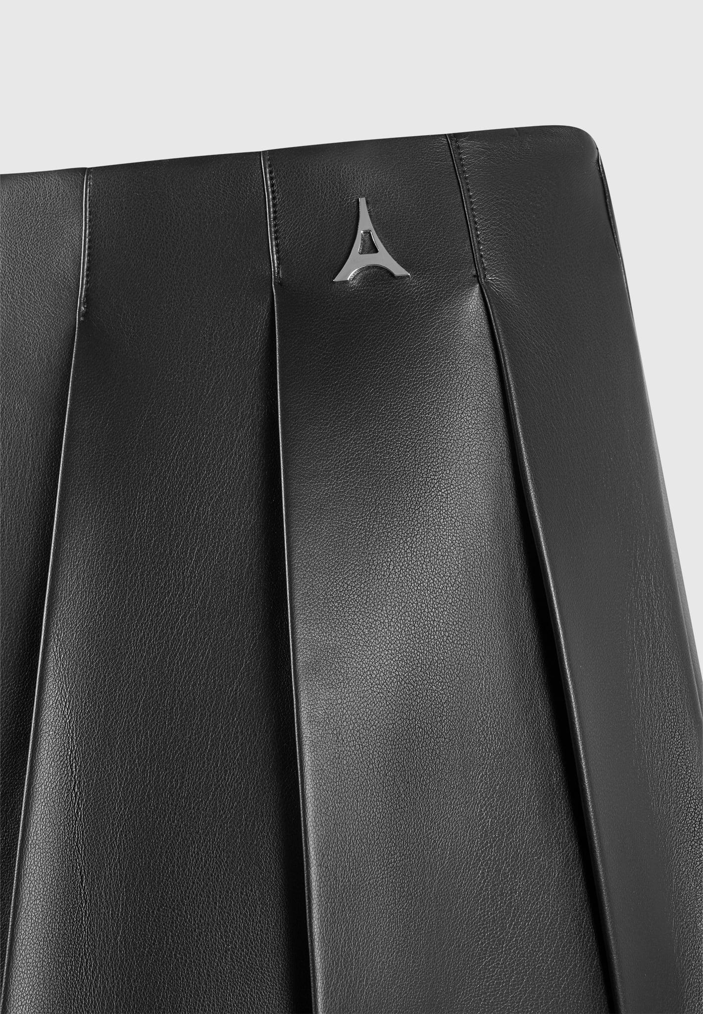 Juliette - Leather Pleated Skort - Black Female Product Image