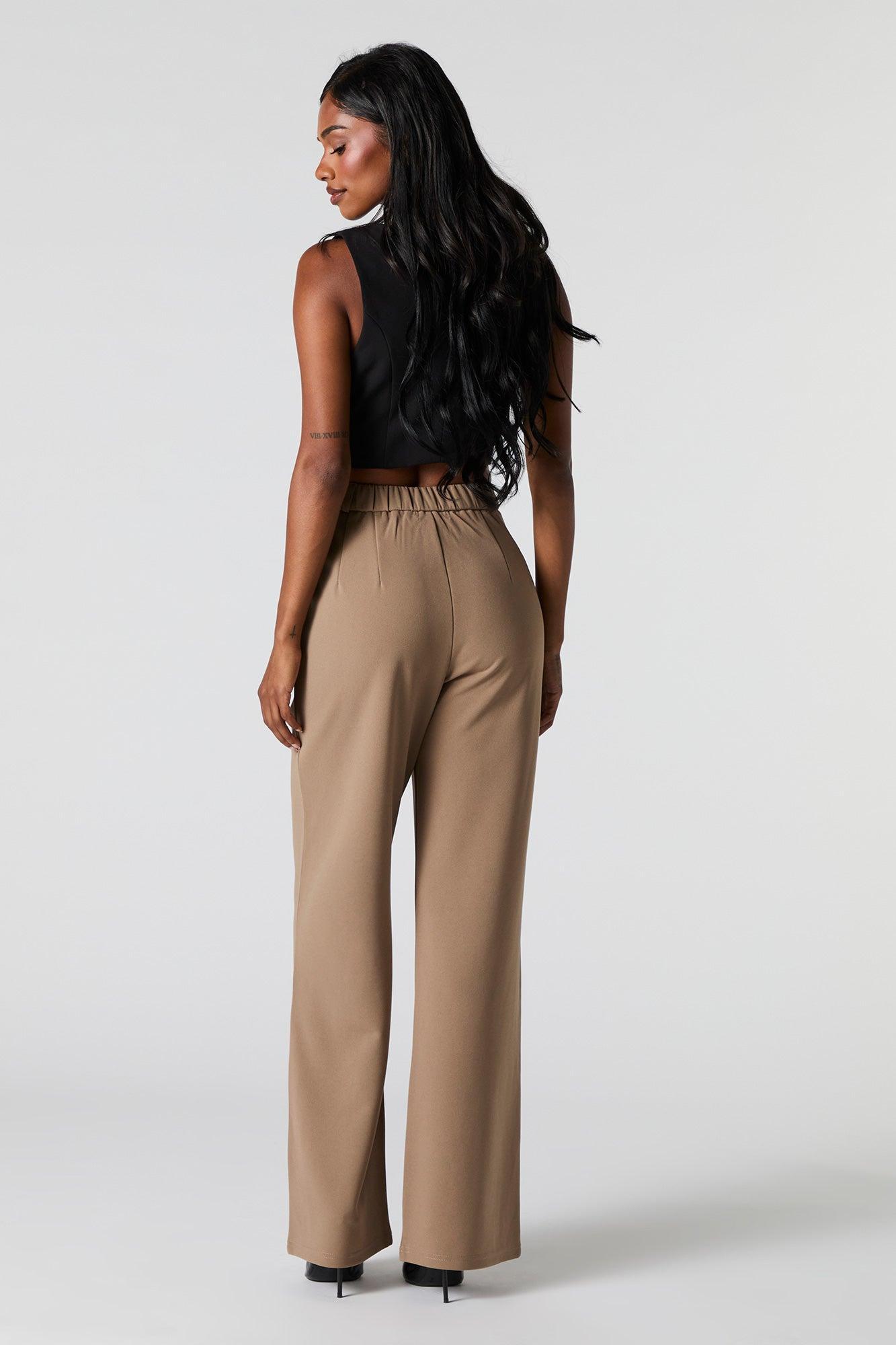 Crepe Straight Leg Dress Pant Female Product Image