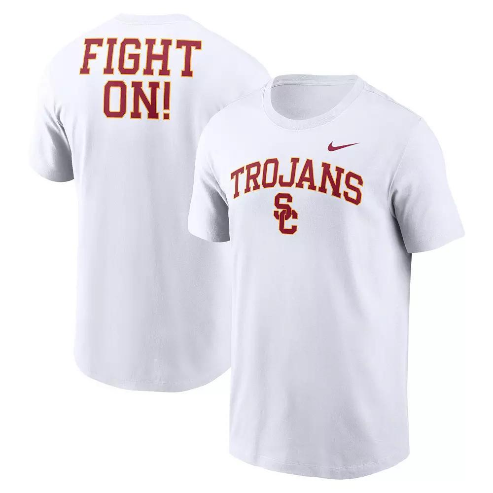 Men's Nike White USC Trojans Blitz 2-Hit T-Shirt, Size: 2XL Product Image