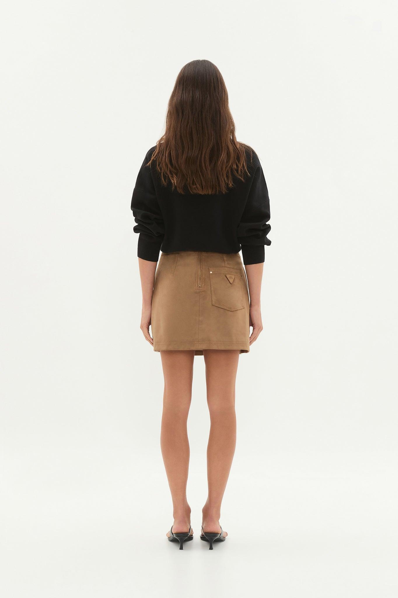Calyx Vegan Suede Skirt Product Image
