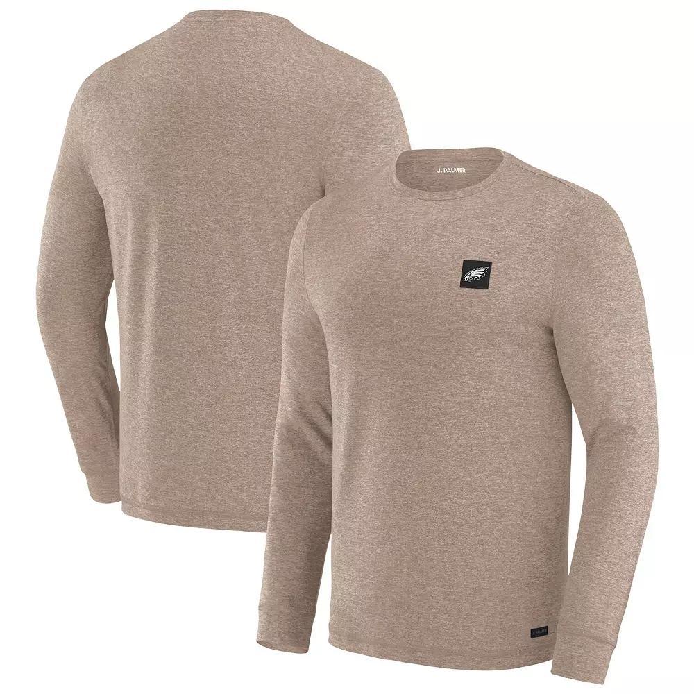Men's J. Palmer Tan Philadelphia Eagles Four Down Long Sleeve T-Shirt, Size: Medium, Team Product Image