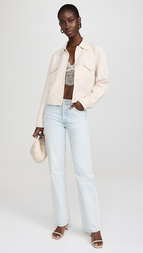 Susana Monaco Pebble Weave Oversized Cargo Jacket 7" | Shopbop Product Image