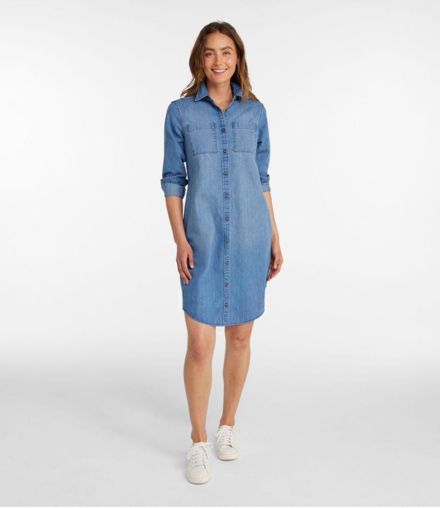 
                            Women's L.L. Bean Heritage Washed Denim Shirt Dress
                         Product Image