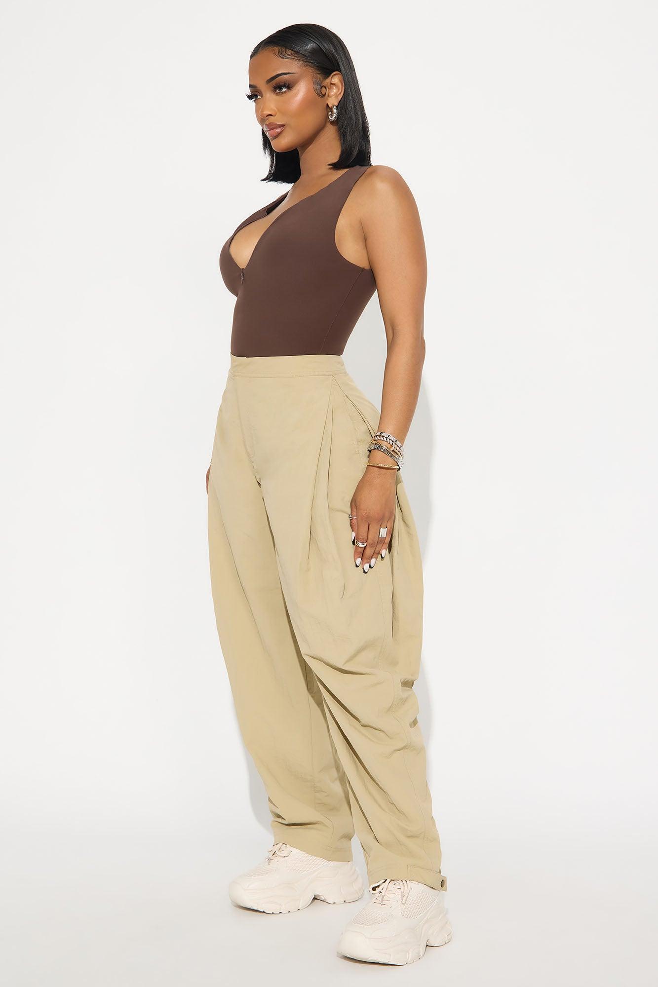 Second Skin Double Lined Zip Front Tank - Chocolate Product Image