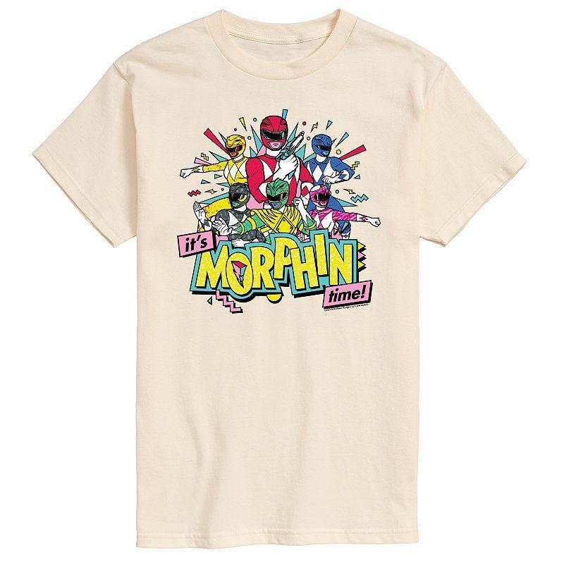 Big & Tall Power Rangers Morphin Time Group Graphic Tee, Mens Product Image