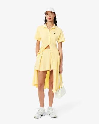 Women's Flared Mini-Piqué Polo Dress Product Image
