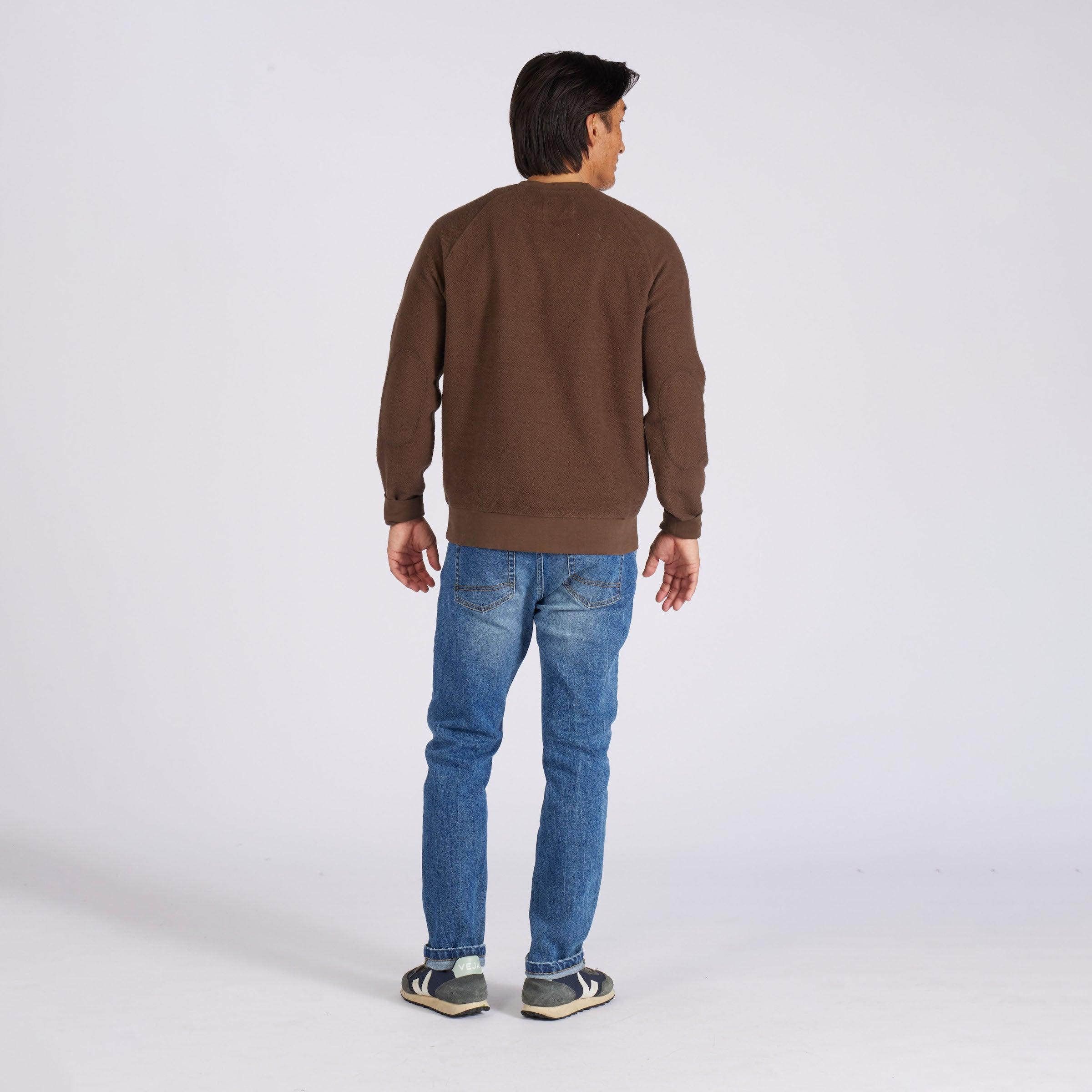 Dunlop Reverse Fleece Crew Neck - Dark Earth Product Image