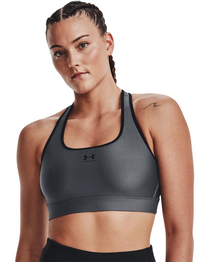 HeatGear Mid Womens Padless Sports Bra Product Image