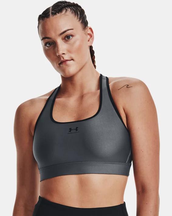 HeatGear Mid Womens Padless Sports Bra Product Image