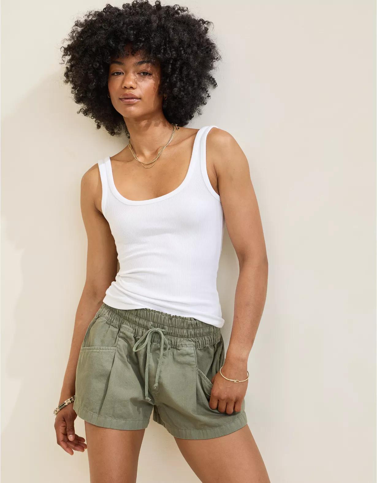 Aerie Double Scoop Neck Tank Top Product Image