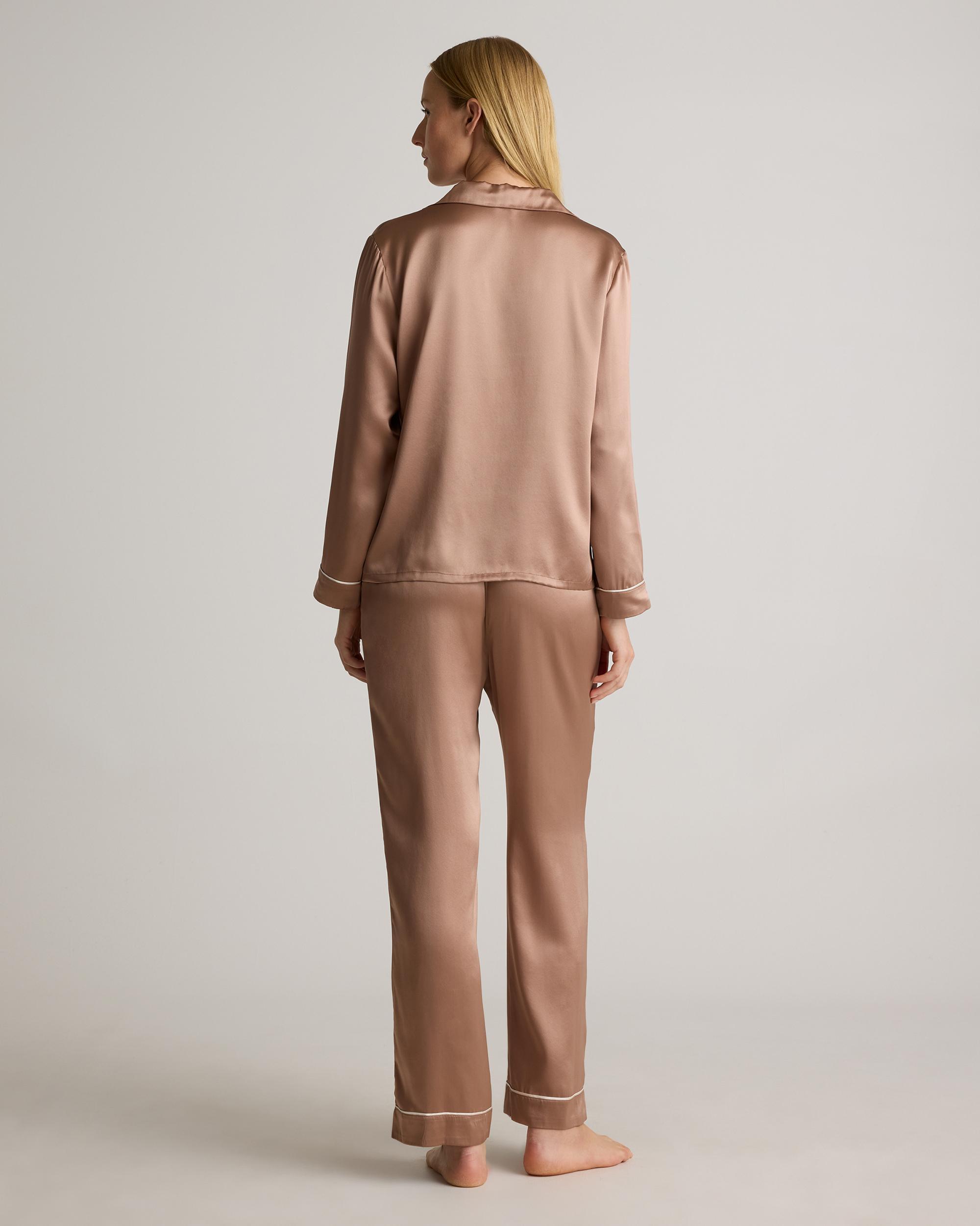Quince | Women's Satin Pajama Long Sleeve Top Mulberry Silk Product Image
