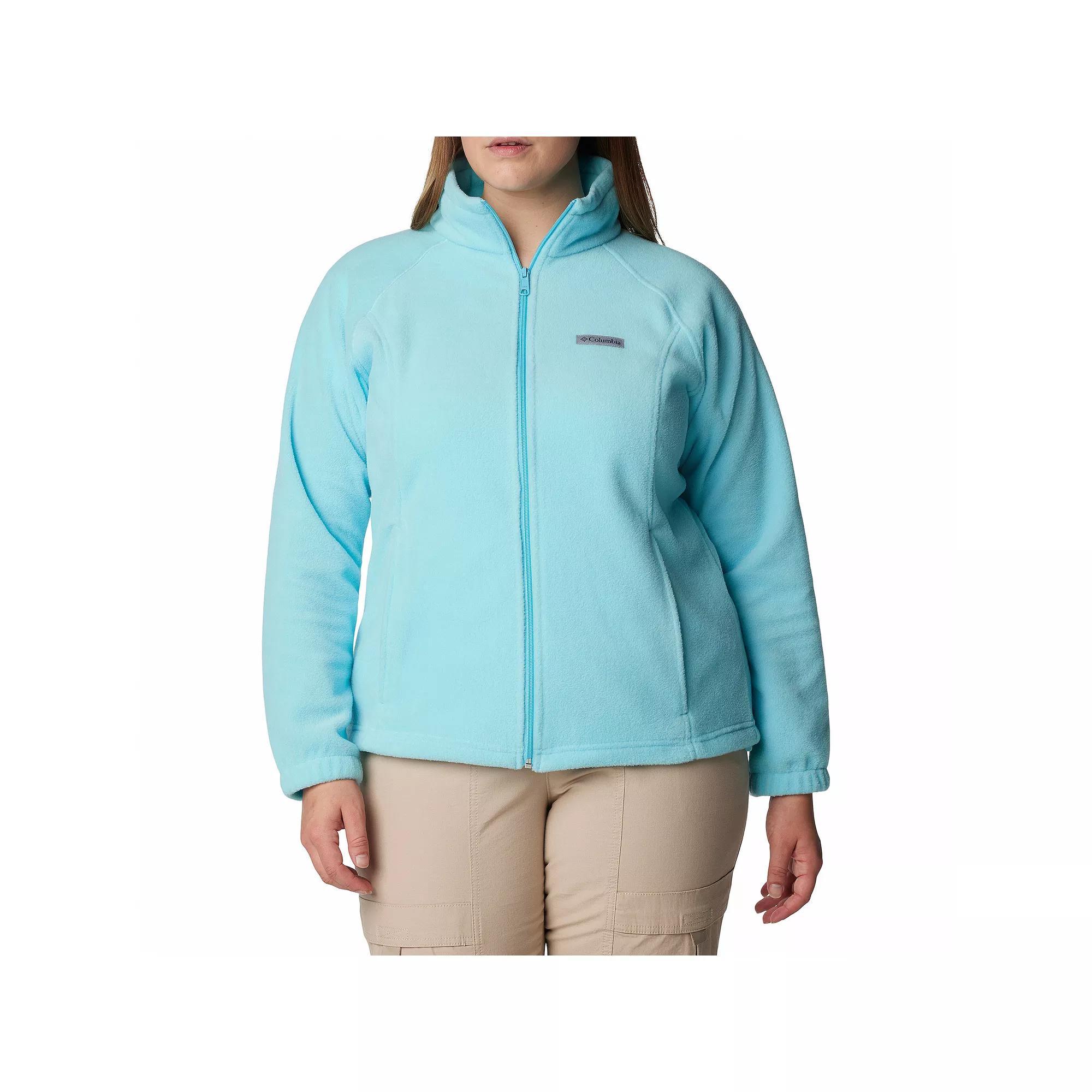 Plus Size Columbia Benton Springs Full-Zip Fleece Jacket, Women's, Size: 2XL, Aquamarine Product Image