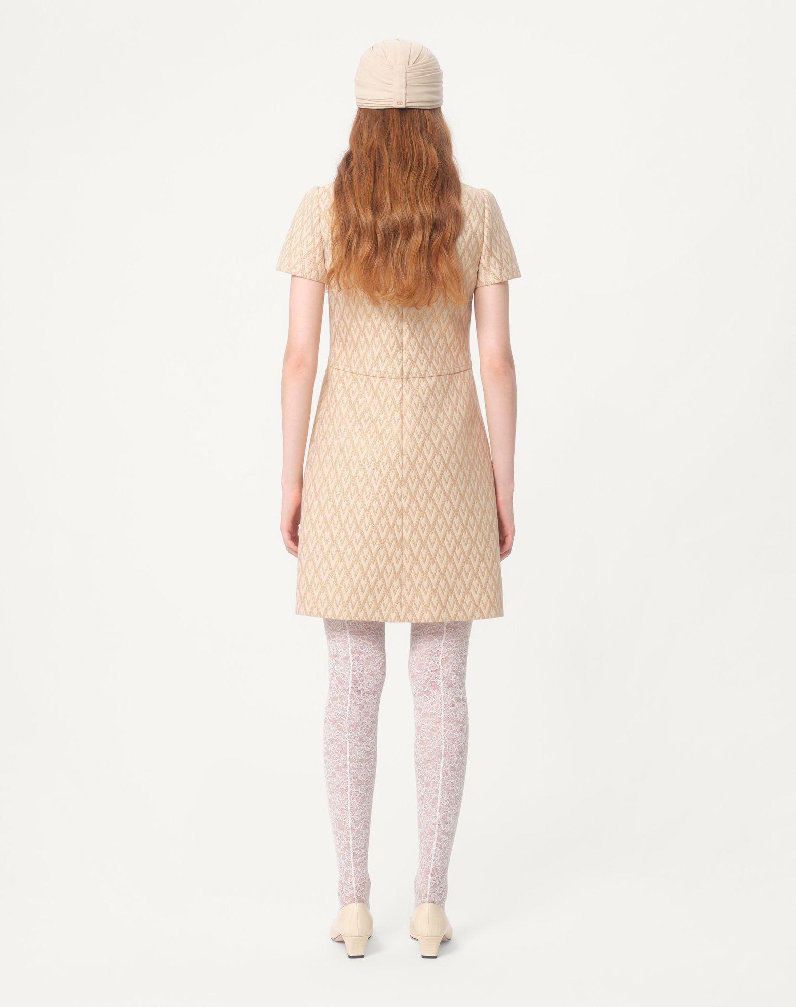 Short Dress In Lurex Jacquard Toute La V  Product Image
