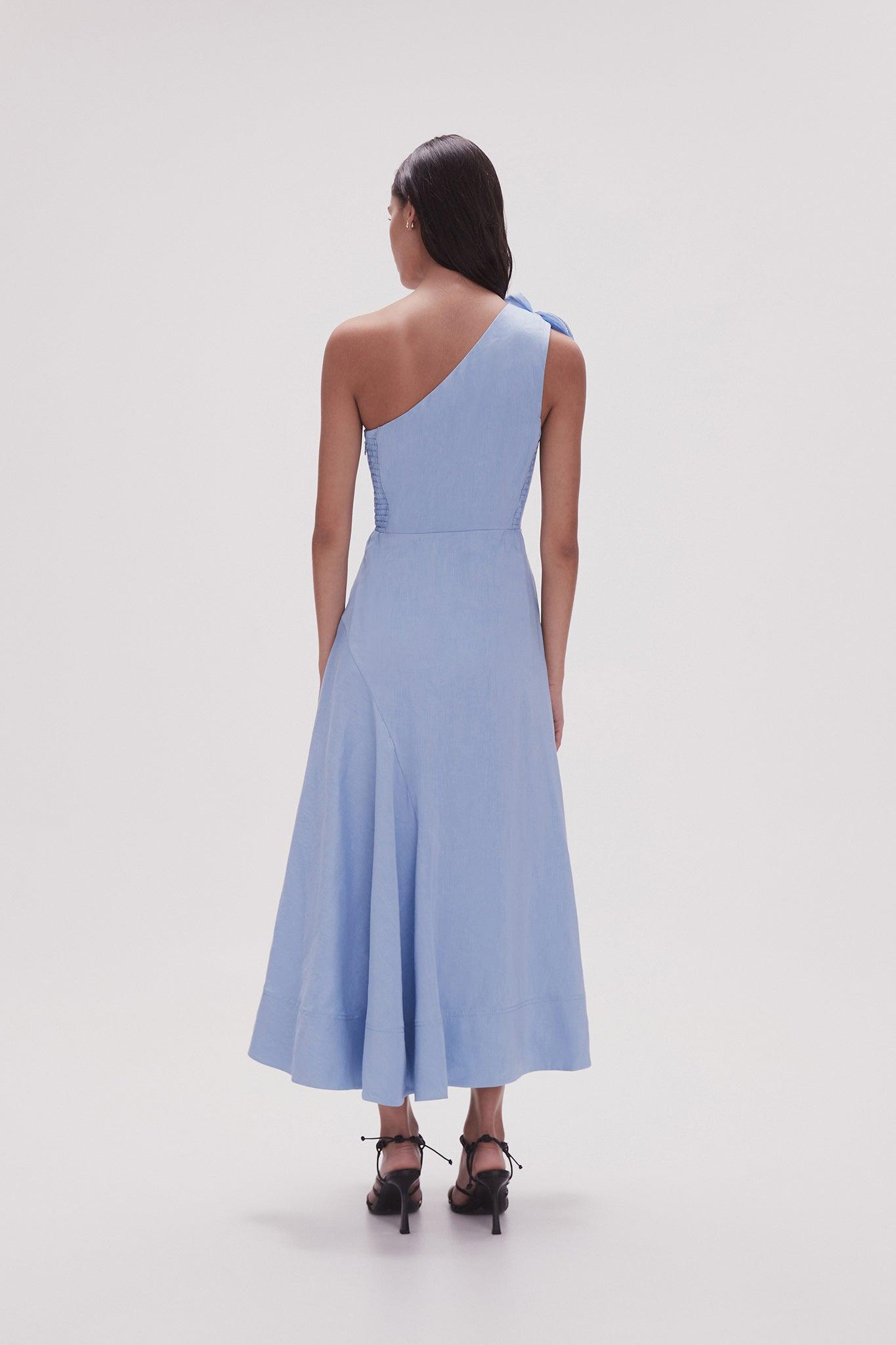 Adelia Ruffle Midi Dress Product Image