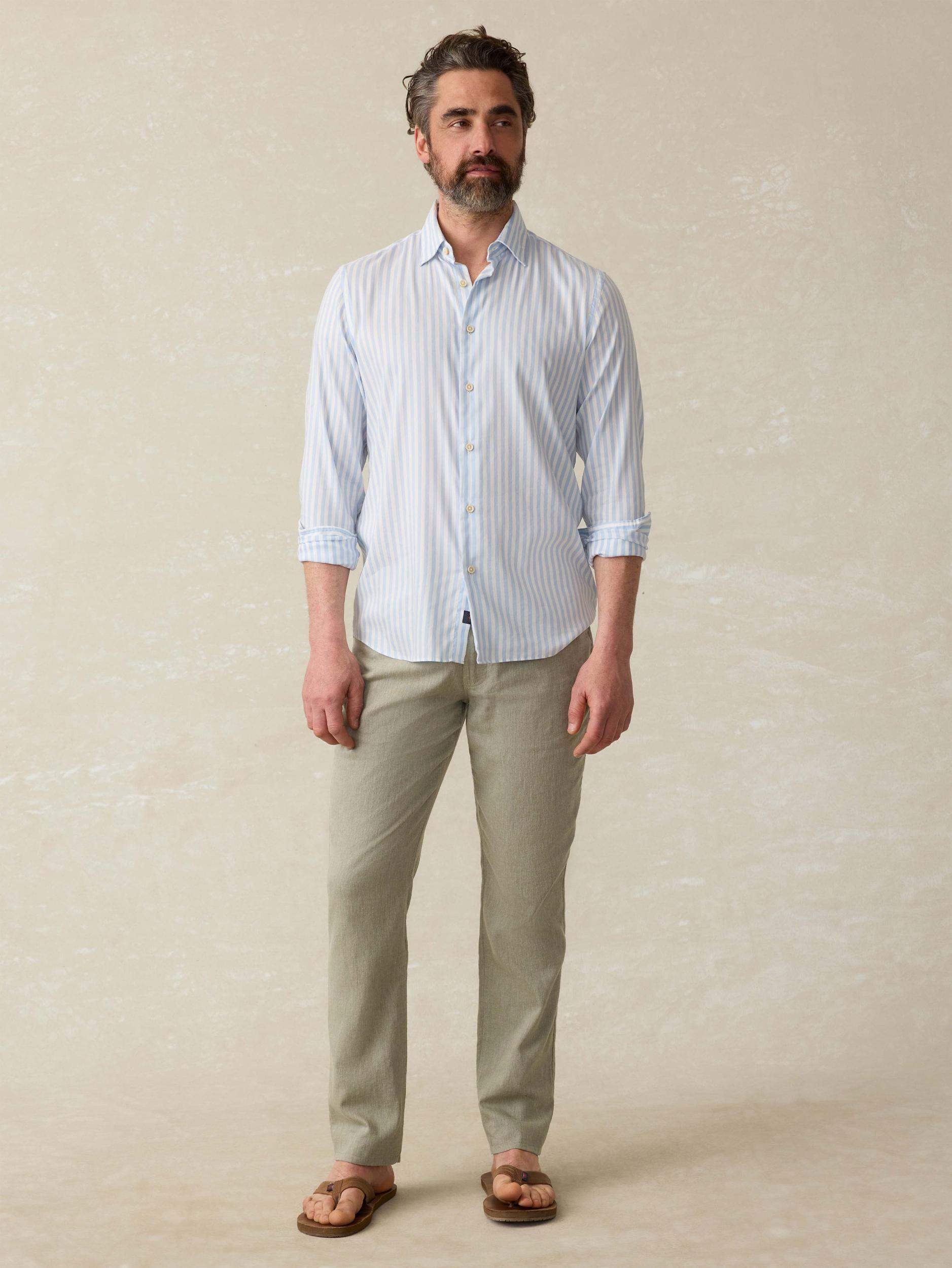 Movement™ Linen 5-Pocket Pant - Sage Cliff Male Product Image