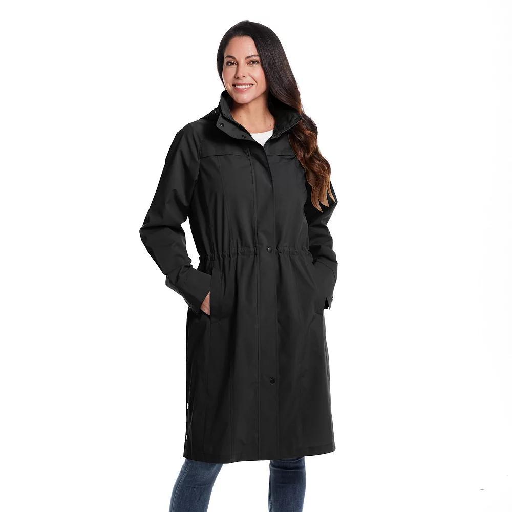 Women's Gallery Packable Rain Coat, Size: Large, Brown Product Image