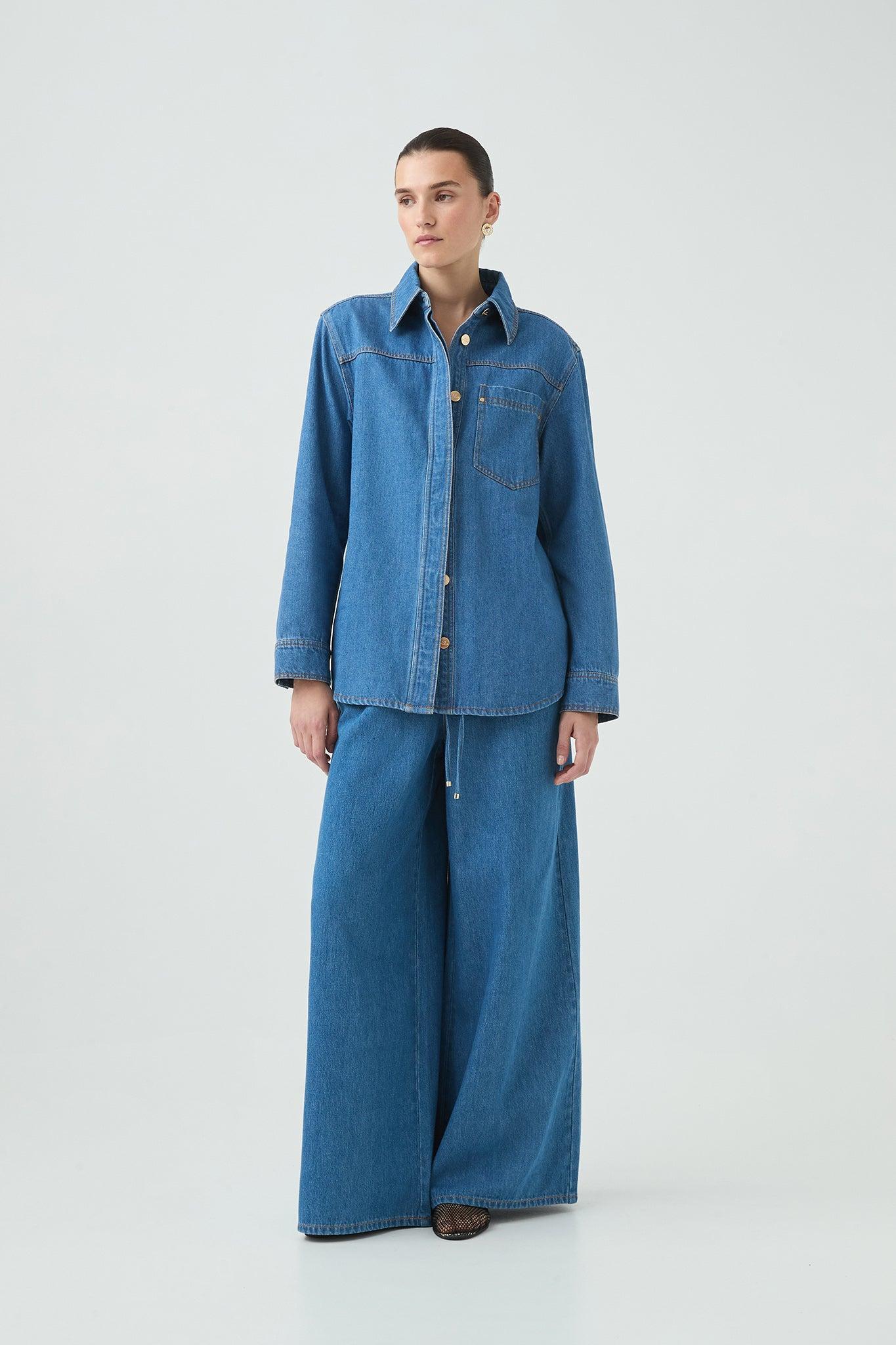 Long Sleeve Sunray Denim Shirt Product Image