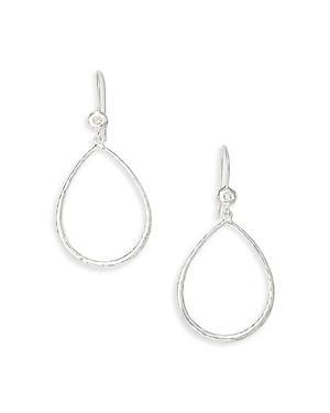 Ippolita Sterling Silver Open Teardrop Earrings with Diamonds Product Image