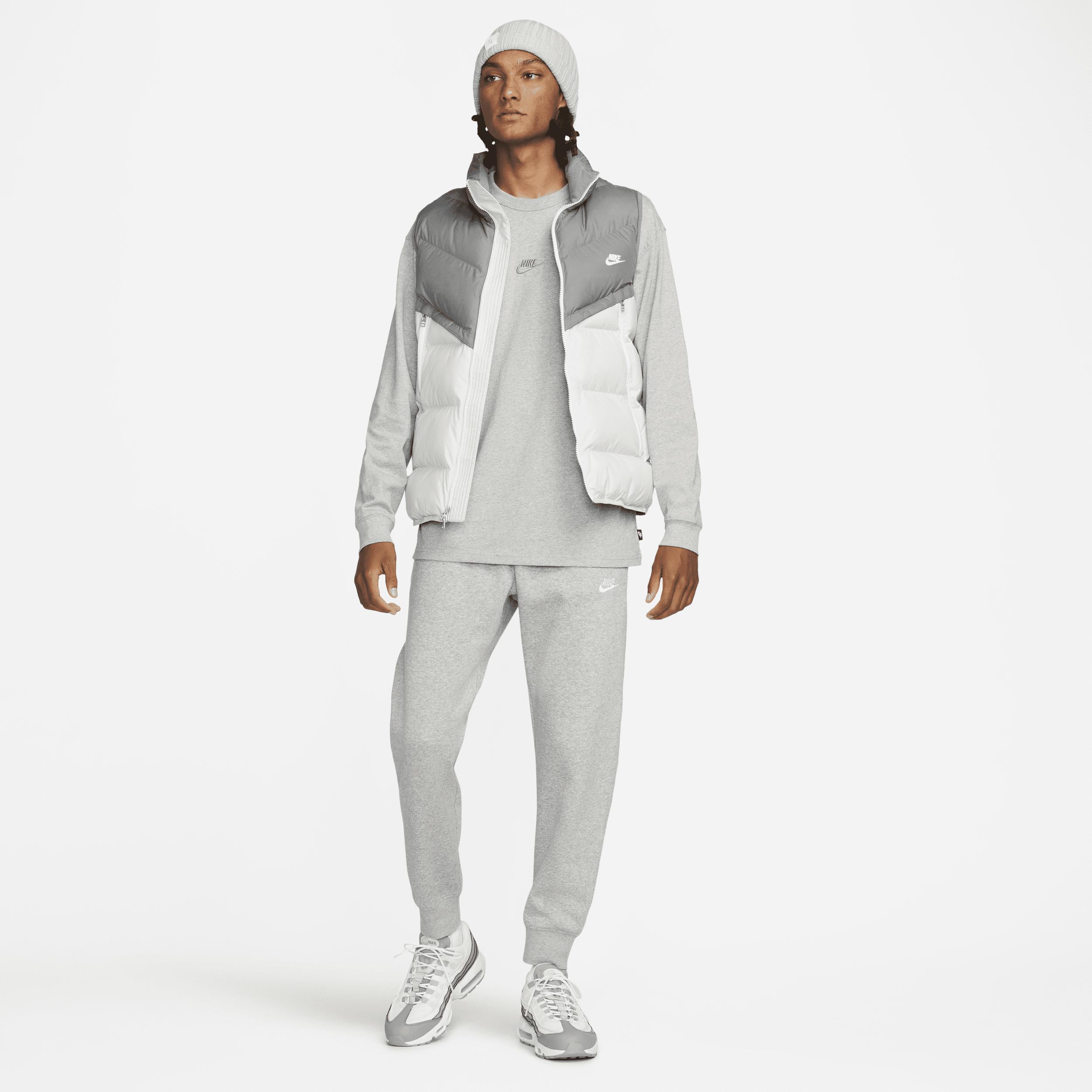Nike Men's Sportswear Premium Essentials Long-Sleeve T-Shirt in Grey/Dark Grey Heather Size Large 100% Cotton Product Image