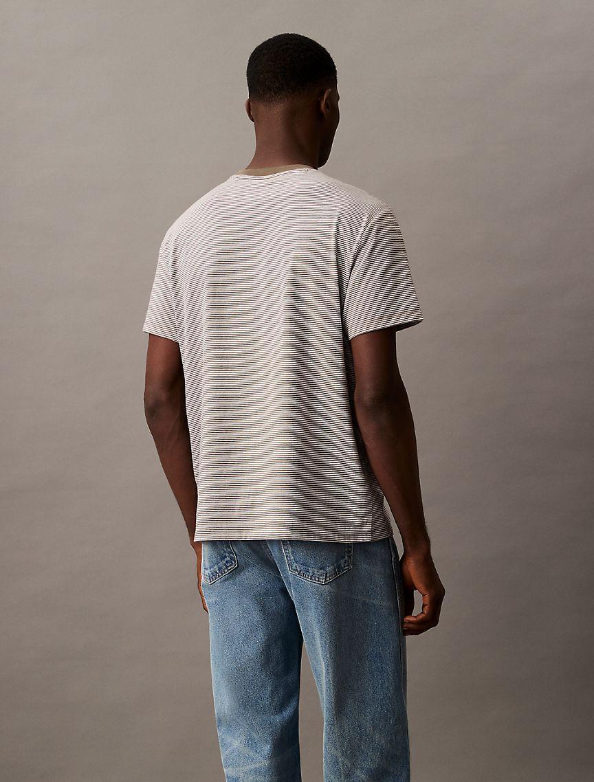 Smooth Cotton Stripe Classic T-Shirt Product Image
