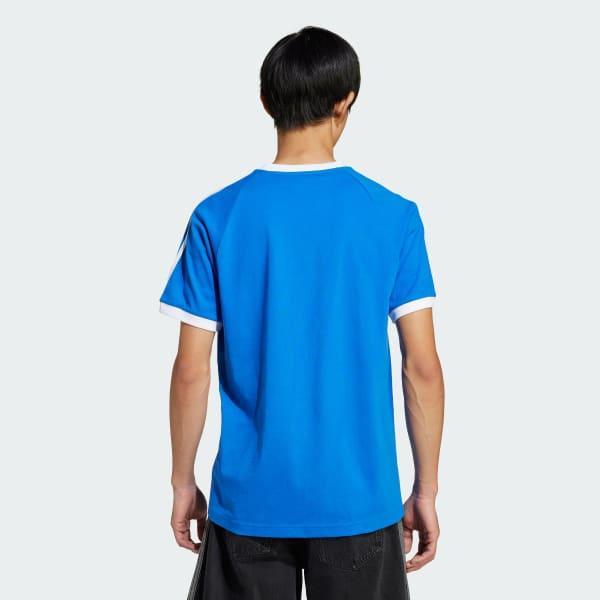 adidas Adicolor Classics 3-Stripes Tee Blue M Mens Product Image