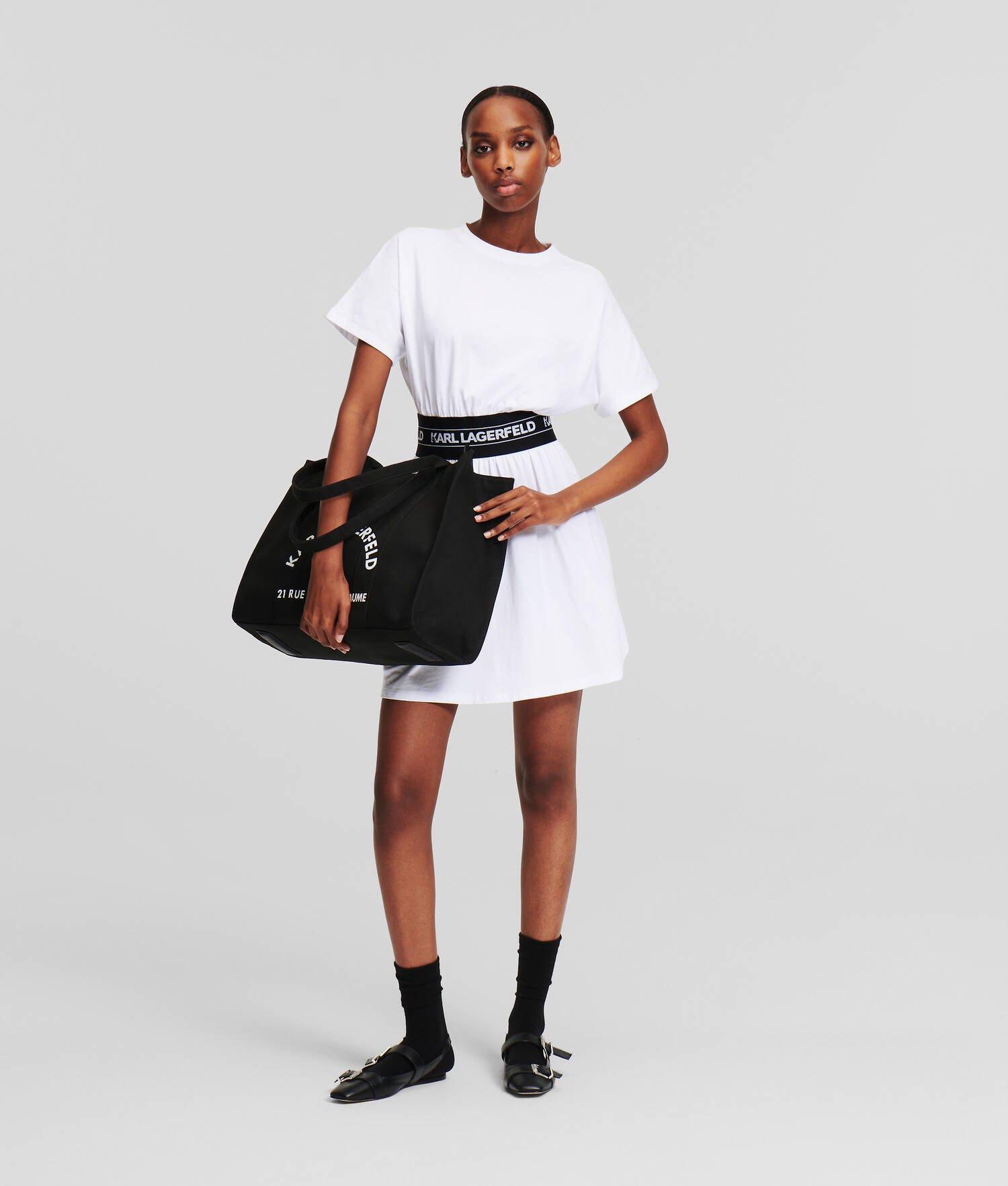 KARL LOGO TAPE T-SHIRT DRESS Product Image