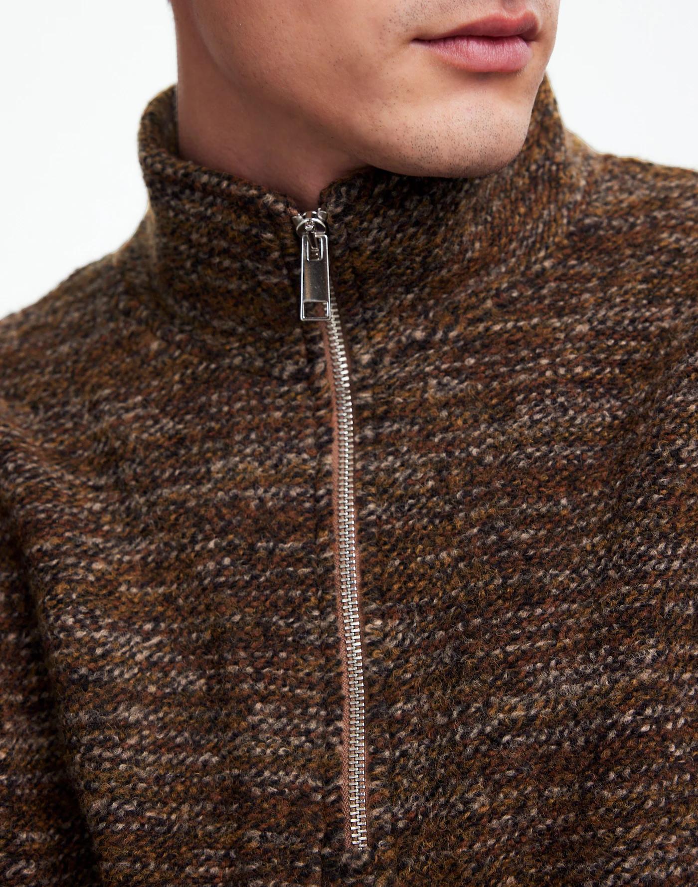 Bouclé Quarter-Zip Pullover Product Image