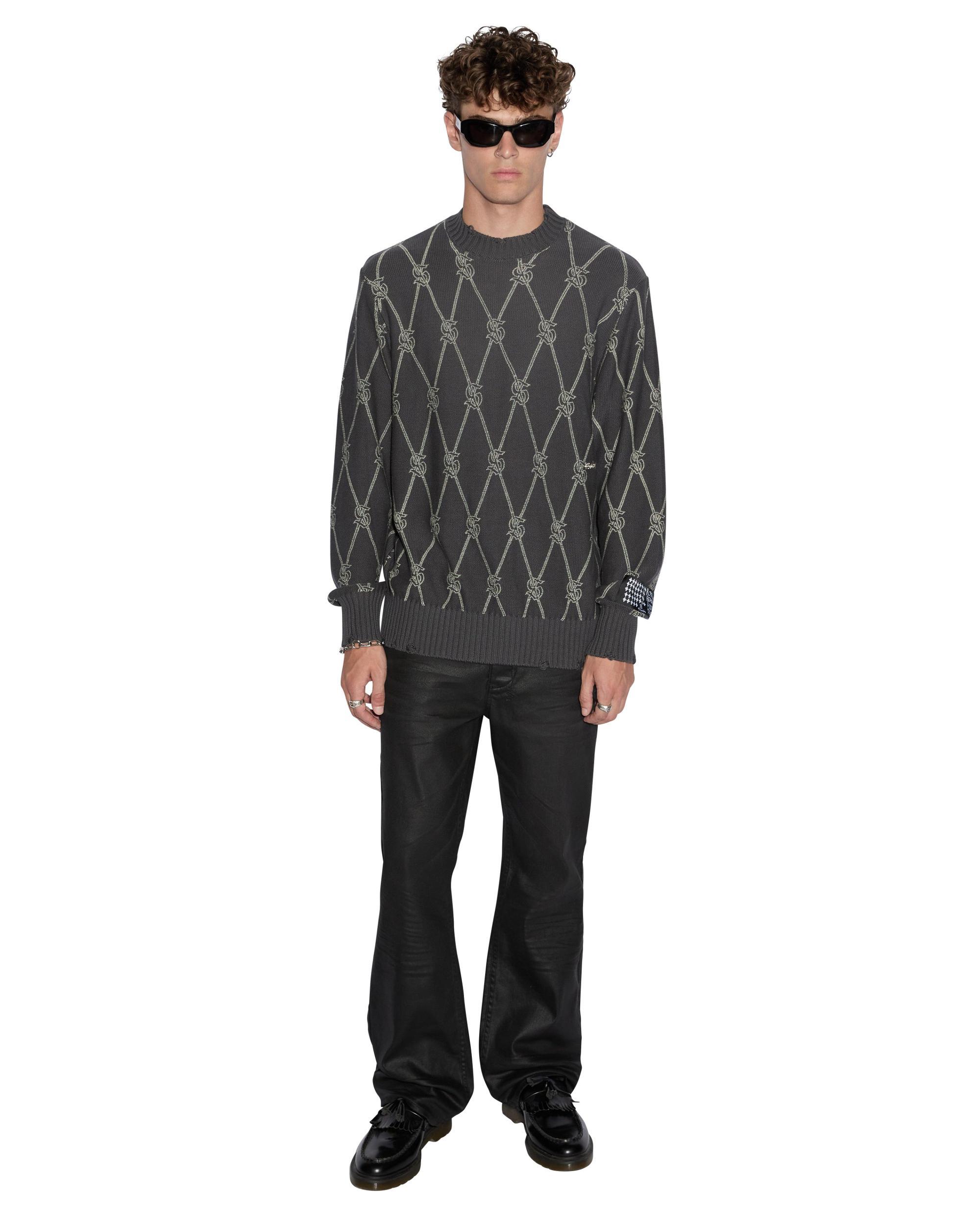 DIAMOND DOLLAR KNIT CREW GREY Male Product Image