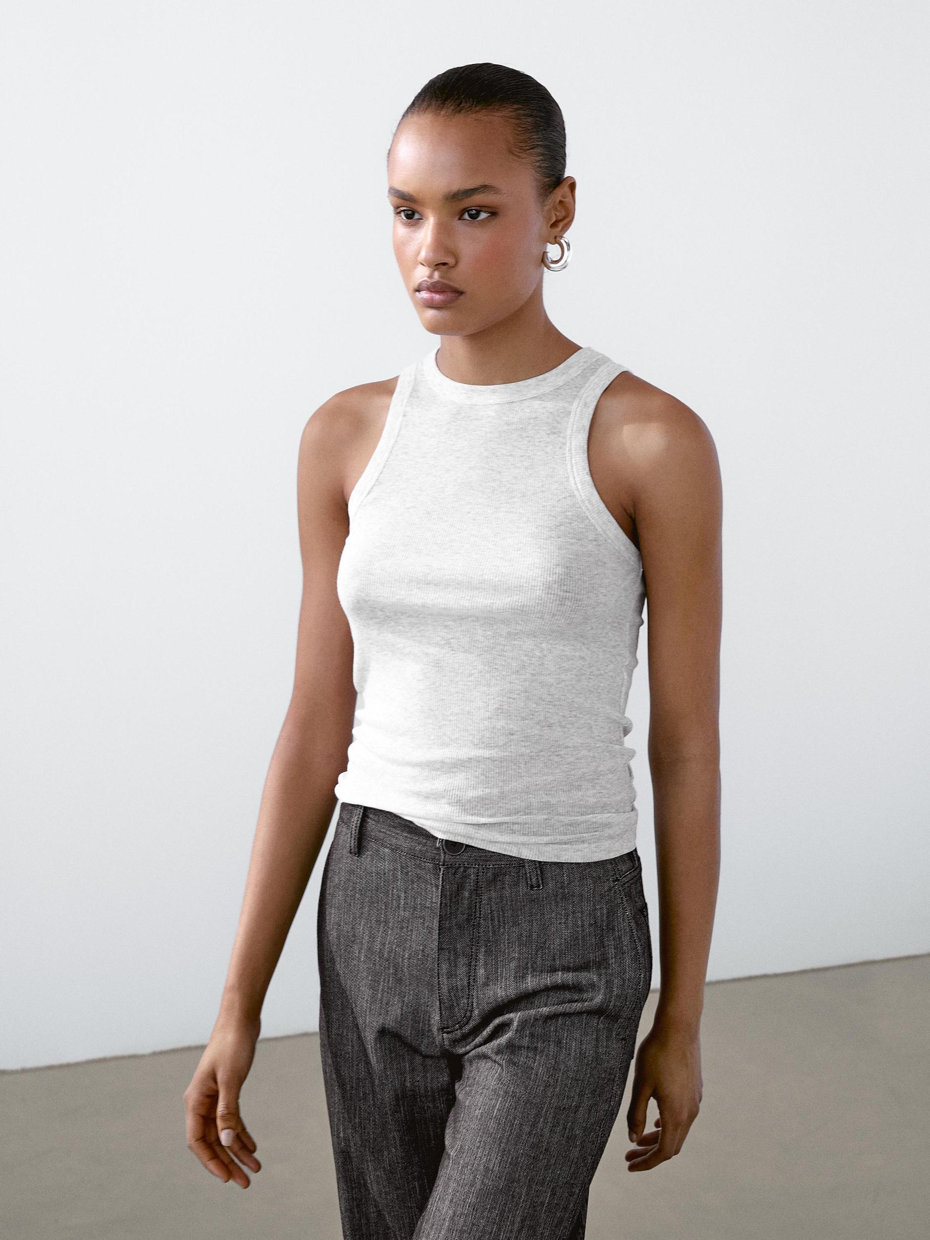 100% cotton halter top Product Image