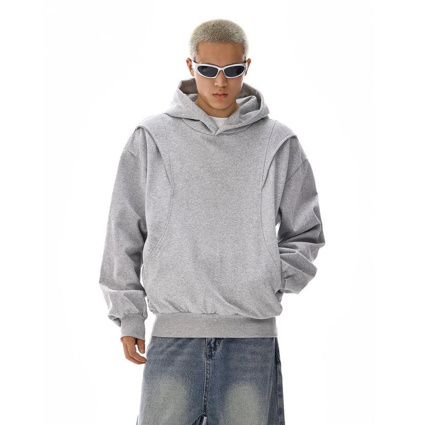 Plain Panel Hoodie Product Image