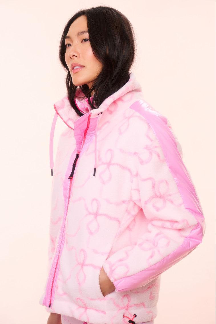 BOGNER FIRE+ICE x LoveShackFancy Ninetta Fleece Jacket - HIBISCUS Product Image