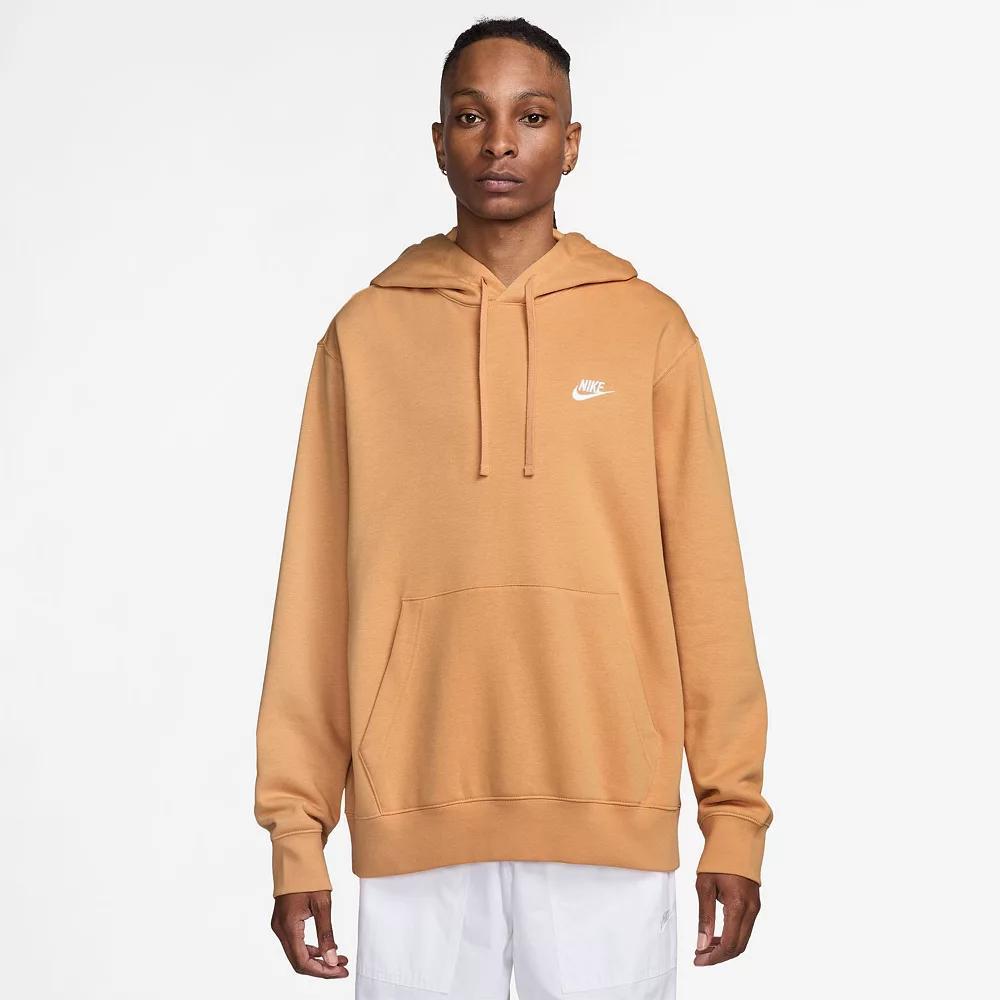 Men's Nike Sportswear Club Fleece Pullover Hoodie, Size: Small, Brown Moon Product Image