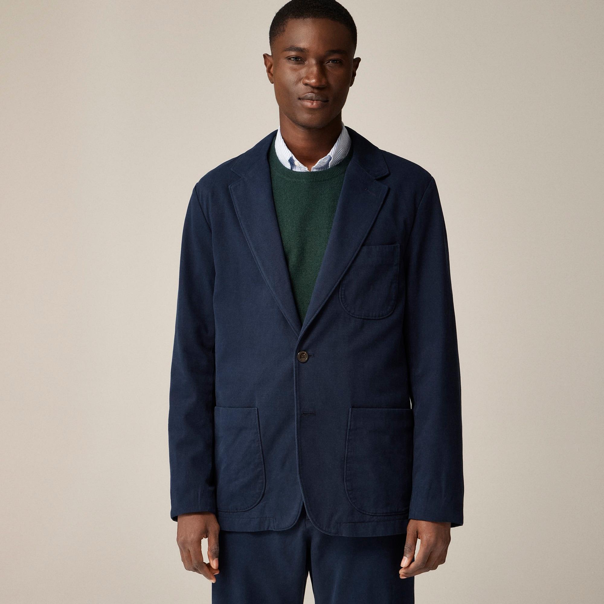 Kenmare Relaxed-fit suit jacket in Italian cotton blend Product Image