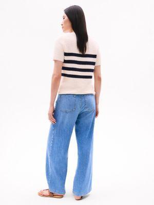 High-Rise Medium Wash Wide Leg Jean Product Image