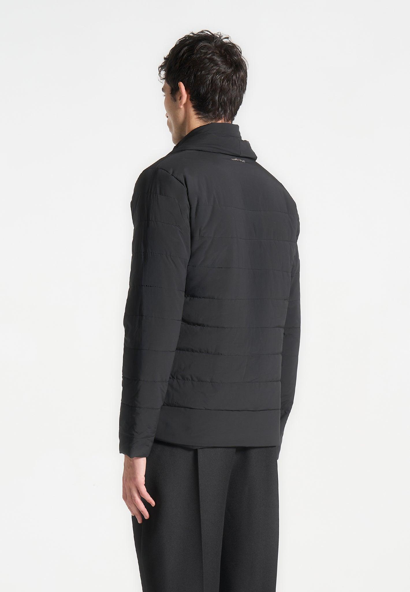 Quilted Blazer Jacket - Black Male Product Image