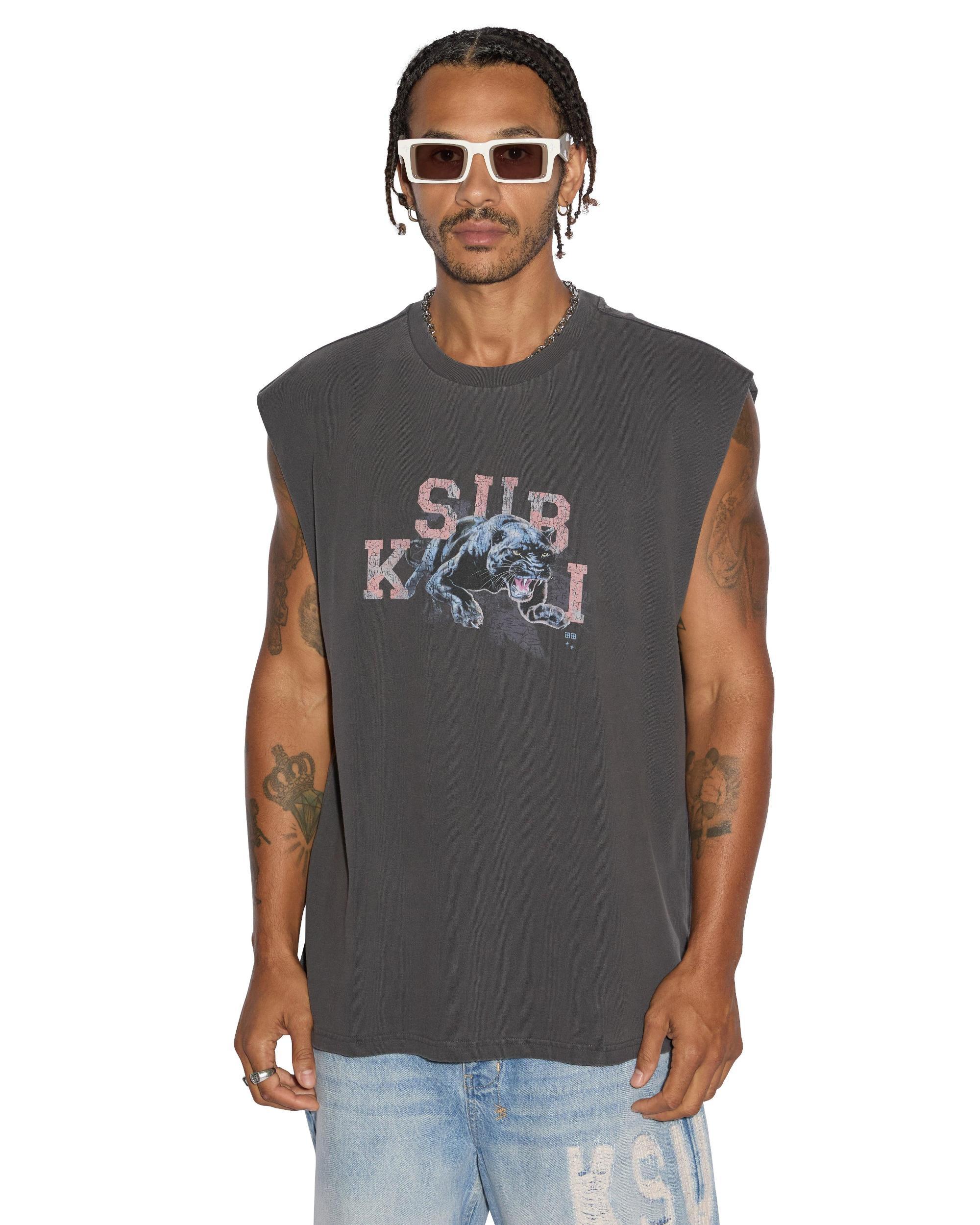 APEX BIGGIE SLASH TEE FADED BLACK Male Product Image
