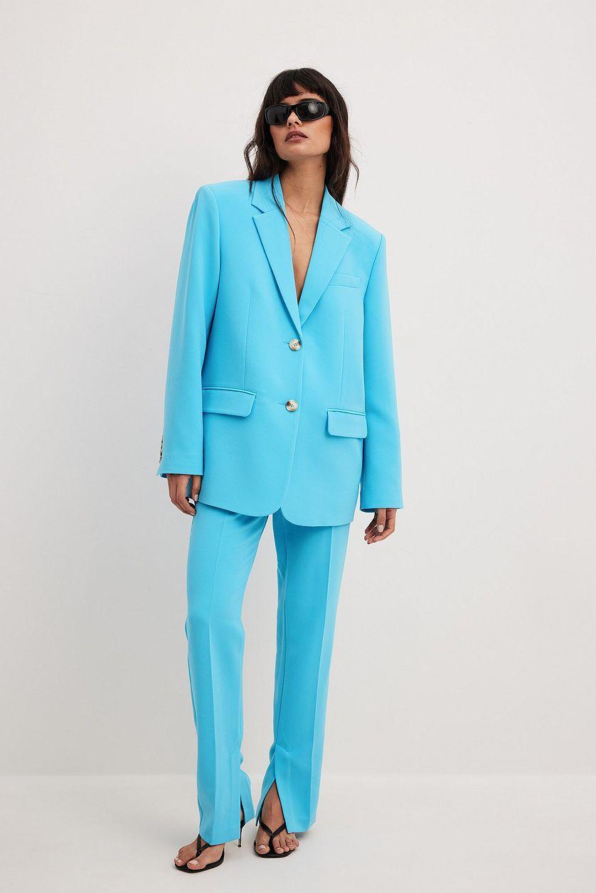 Straight Side Slit Pants Product Image