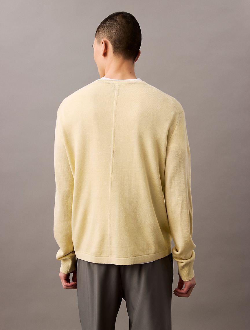 Linen Silk Blend Relaxed Sweater Product Image