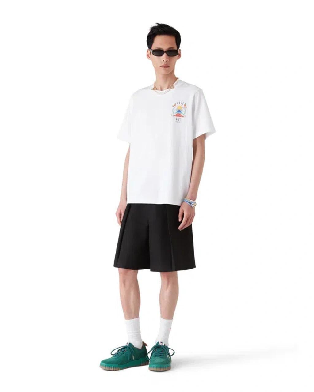 CASABLANCA Mens Casa Way Mountain Graphic-print Cotton-jersey T-shirt Xxxl In White Product Image