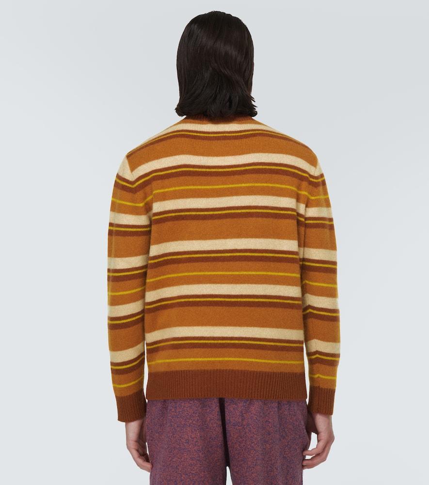 THE ELDER STATESMAN Striped Cashmere Sweater In Multicoloured Product Image