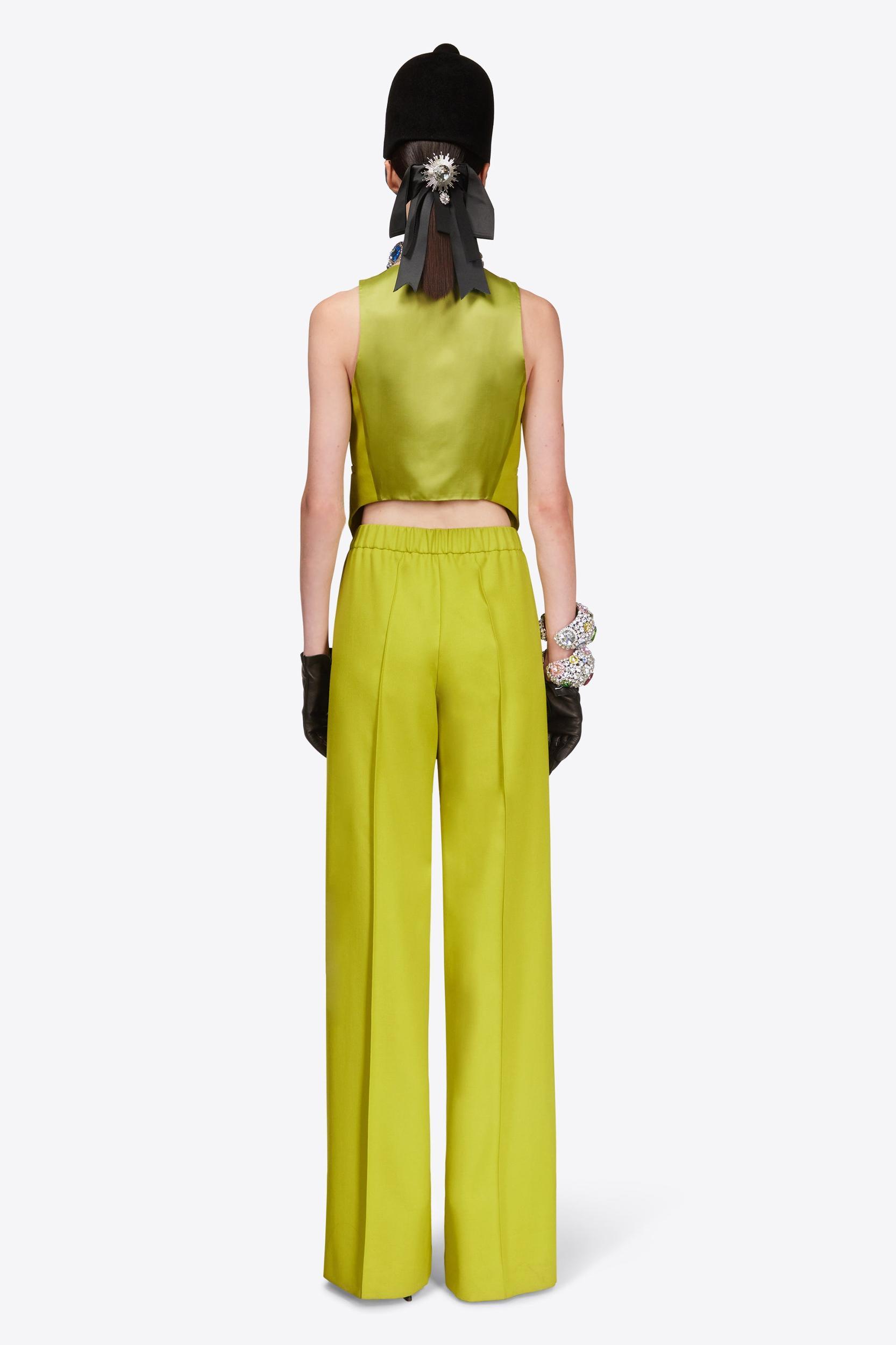 Crystal Embellished Bow Wide Leg Trouser Product Image